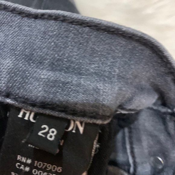 Hudson Gray Shine Midrise Skinny Jeans 28 - Picture 7 of 8